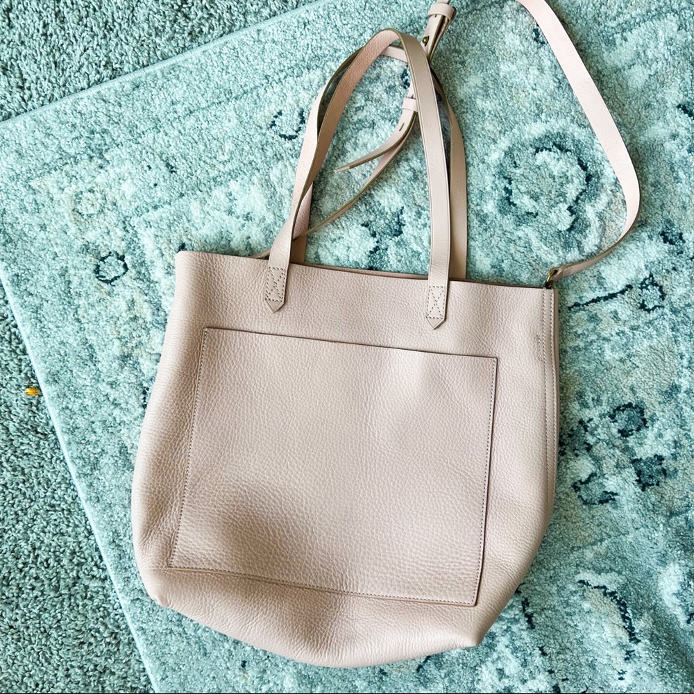 Madewell Blush Leather Transport Tote - NWT
